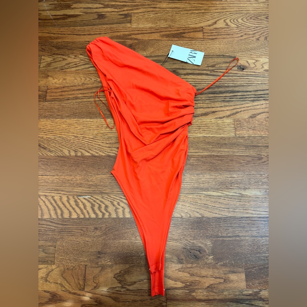 Zara Vibrant Orange Dress